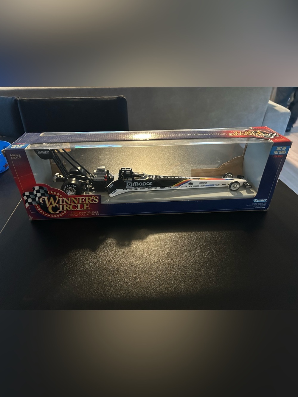 Mopar Black & White Top Fuel Dragster Toy by Winner's Circle